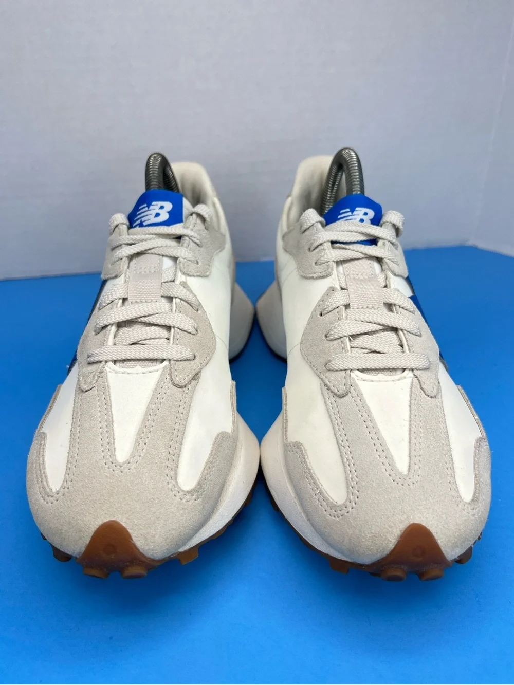 New Balance 327 Womens 7.5 Moonbeam/True Blue New without Box WS327GB TRIED ON.